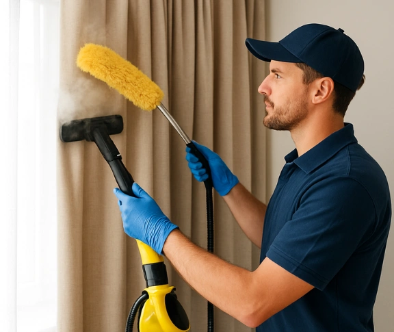 Trusted drapes cleaning technician Matty Curtain Cleaning dean-park-nsw QLD