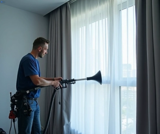 Professional drapes cleaning process tools Matty Curtain Cleaning dean-park-nsw