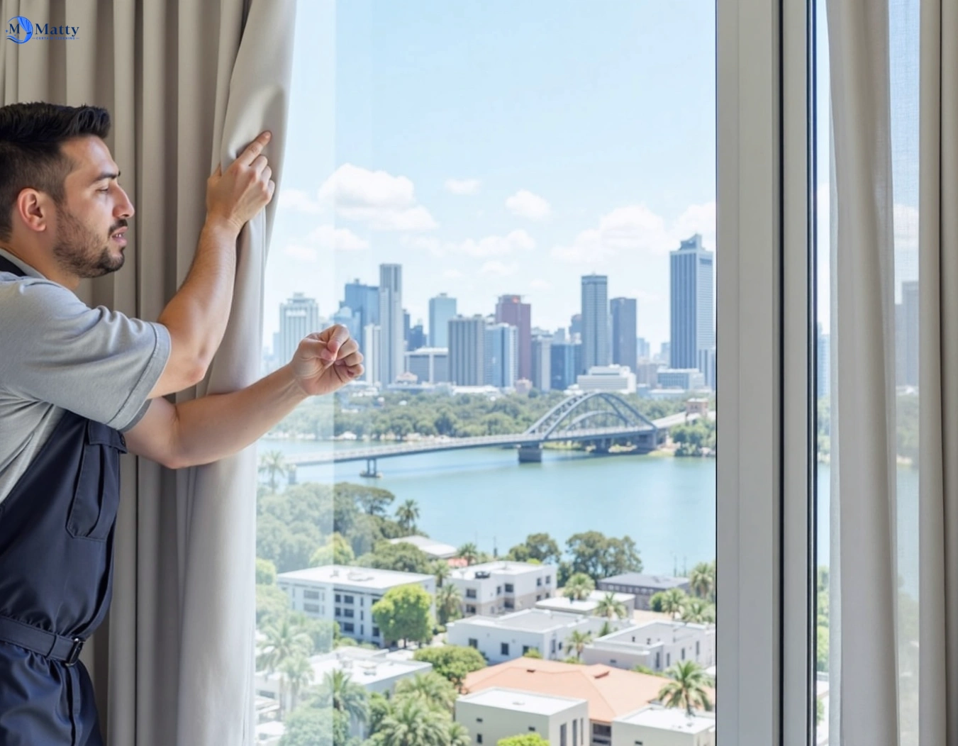 Professional curtain steam cleaning service dean-park-nsw QLD by Matty Curtain Cleaning